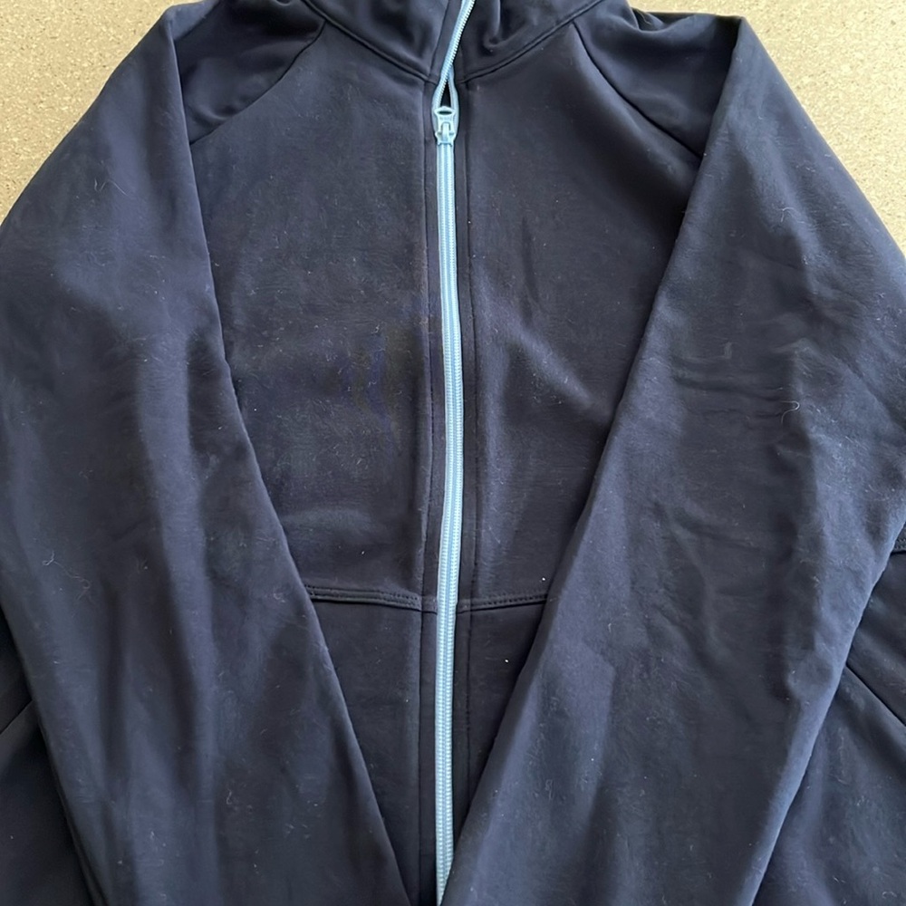 Navy blue T by Talbots Zip-up